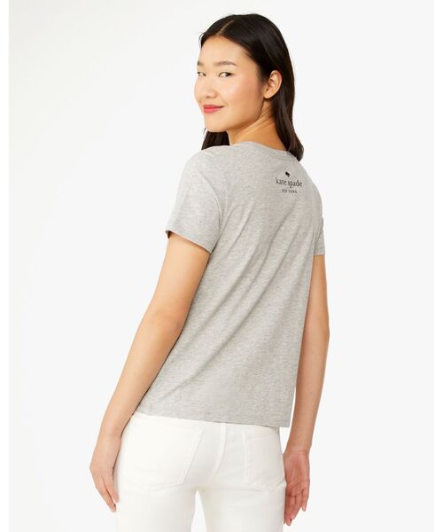kate spade new york（ケイトスペード ニューヨーク）の「スウィートハーツ ミニー マウス Tシャツ（Tシャツ/カットソー・レディース・グレー・MEDIUM/SMALL/X-SMALL）」の2枚目の写真