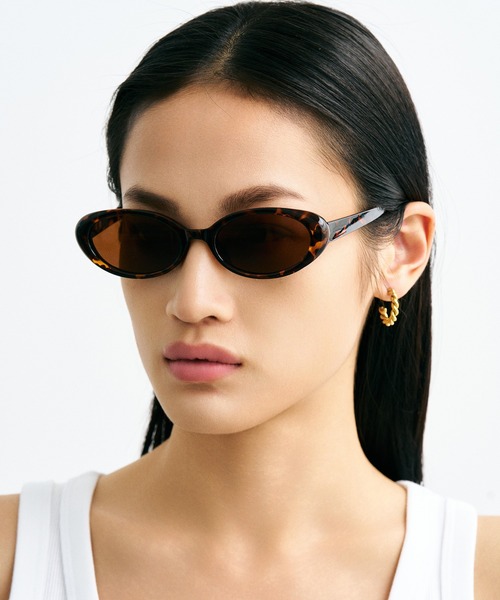 NUEF （ヌエフ）の「ユニセックス対応/NUEF/quatre-vingt-neuf89/オーバルサングラス（サングラス・レディース・ホワイト/ブラウン/ブラック/ブラウン系その他・FREE）」の20枚目の写真