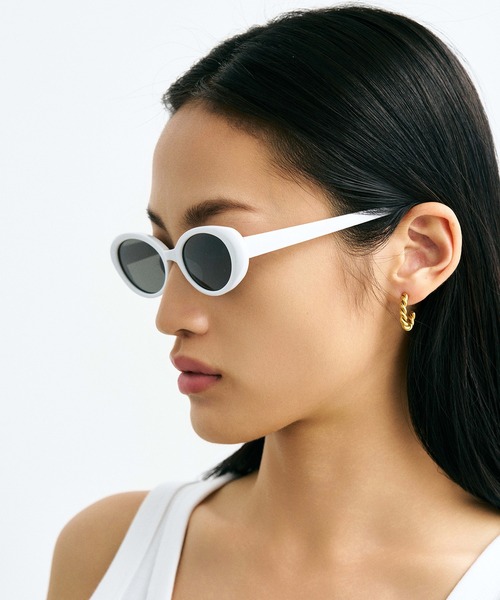 NUEF （ヌエフ）の「ユニセックス対応/NUEF/quatre-vingt-neuf89/オーバルサングラス（サングラス・レディース・ホワイト/ブラウン/ブラック/ブラウン系その他・FREE）」の22枚目の写真