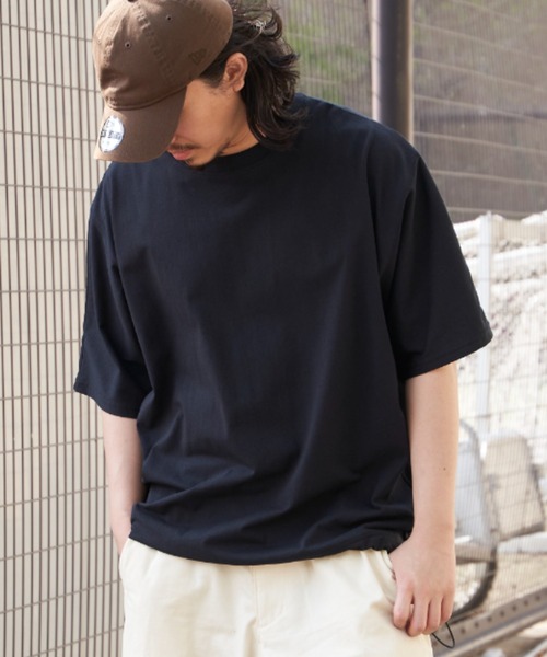 NO NEED(ノーニード)の「ドルマンTシャツ(Tシャツ/カットソー・メンズ・チャコール/ブラック/ホワイト・L/M)」の1枚目の写真