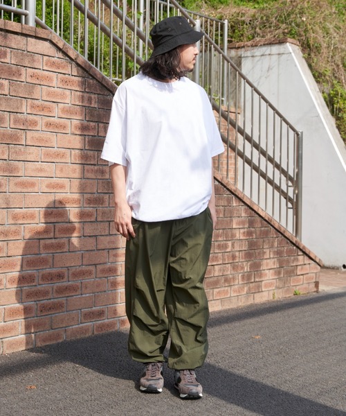 NO NEED(ノーニード)の「ドルマンTシャツ(Tシャツ/カットソー・メンズ・チャコール/ブラック/ホワイト・L/M)」の20枚目の写真