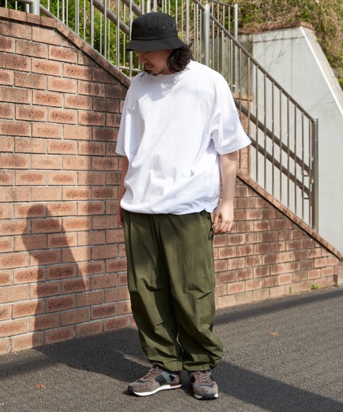 NO NEED(ノーニード)の「ドルマンTシャツ(Tシャツ/カットソー・メンズ・チャコール/ブラック/ホワイト・L/M)」の21枚目の写真