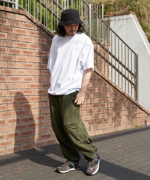 NO NEED(ノーニード)の「ドルマンTシャツ(Tシャツ/カットソー・メンズ・チャコール/ブラック/ホワイト・L/M)」の22枚目の写真