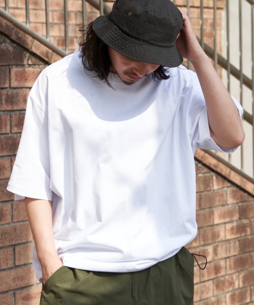 NO NEED(ノーニード)の「ドルマンTシャツ(Tシャツ/カットソー・メンズ・チャコール/ブラック/ホワイト・L/M)」の12枚目の写真