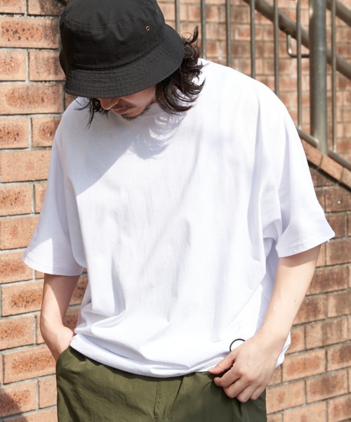 NO NEED(ノーニード)の「ドルマンTシャツ(Tシャツ/カットソー・メンズ・チャコール/ブラック/ホワイト・L/M)」の14枚目の写真
