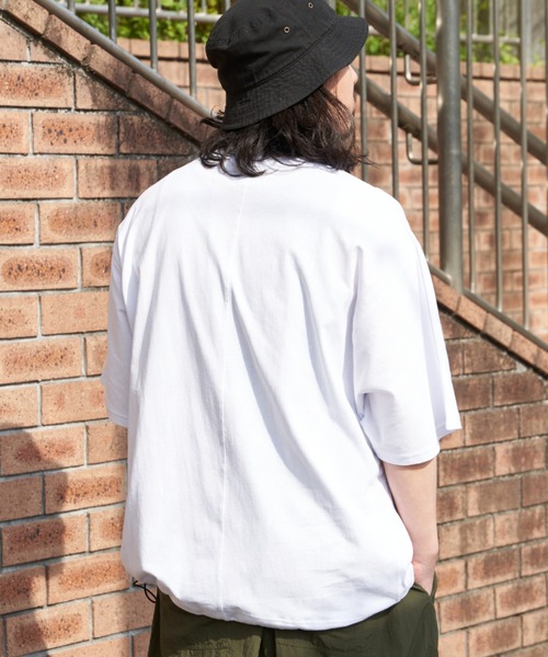 NO NEED(ノーニード)の「ドルマンTシャツ(Tシャツ/カットソー・メンズ・チャコール/ブラック/ホワイト・L/M)」の18枚目の写真