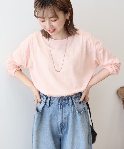 AMERICAN HOLIC｜バック切替シアー長袖トップス | Rakuten
