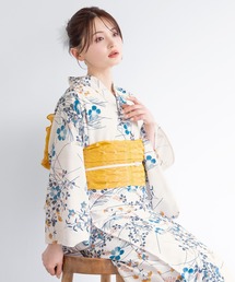 SOUBIEN（ソウビエン）の「“初心者でもプロの着姿”新二部式 セパレート浴衣3点セット（上衣・下衣・おはしょり布＋帯＋伊達締)【SOUBIEN】（浴衣）」