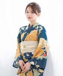 SOUBIEN（ソウビエン）の「“初心者でもプロの着姿”新二部式 セパレート浴衣3点セット（上衣・下衣・おはしょり布＋帯＋伊達締)【SOUBIEN】（浴衣）」