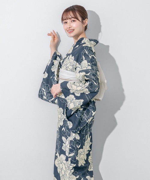 初心者でもプロの着姿”新二部式 セパレート浴衣3点セット（上衣・下衣