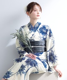 SOUBIEN | “初心者でもプロの着姿”新二部式 セパレート浴衣3点セット(上衣・下衣・おはしょり布+帯+伊達締)【SOUBIEN】(浴衣)