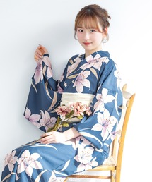 SOUBIEN（ソウビエン）の「“初心者でもプロの着姿”新二部式 セパレート浴衣3点セット（上衣・下衣・おはしょり布＋帯＋伊達締)【SOUBIEN】（浴衣）」