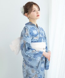 SOUBIEN（ソウビエン）の「“初心者でもプロの着姿”新二部式 セパレート浴衣3点セット（上衣・下衣・おはしょり布＋帯＋伊達締)【SOUBIEN】（浴衣）」