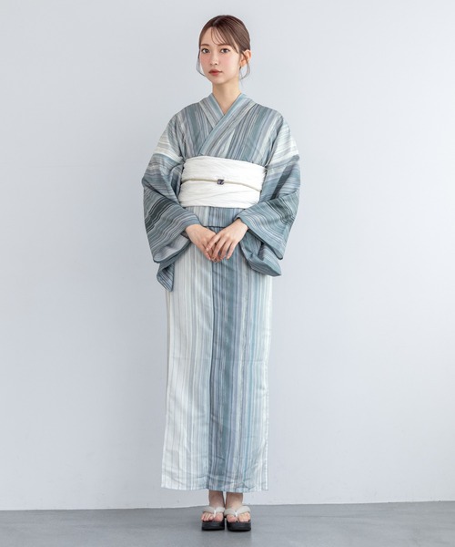 初心者でもプロの着姿”新二部式 セパレート浴衣3点セット（上衣