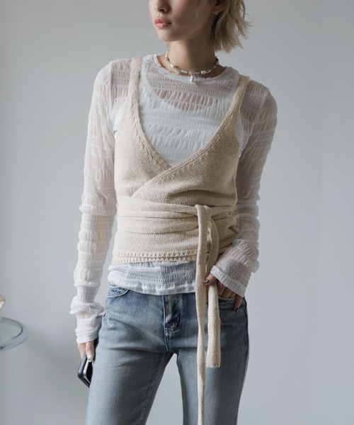 カシュクールニットベスト（キャミソール）｜Ulysses（ユリシス