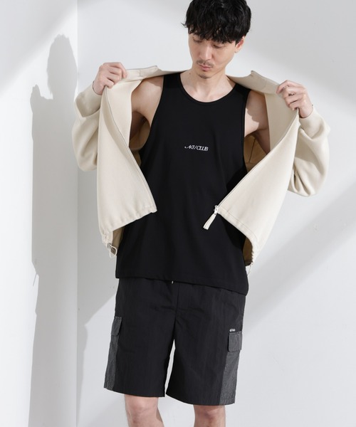 NANO universe（ナノユニバース）の「「NJ/CLUB」 ユーティリティ タンクトップ（タンクトップ・メンズ・ブラック/ネイビー・L/M）」の6枚目の写真