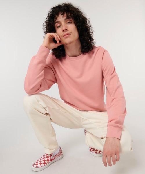 THRIFTY LOOK(スリフティールック)の「Stanley/Stella / スタンレーステラ Matcher (SASU014) フレンチテリー オーガニックコットン クルーネックスウェット(スウェット・メンズ・ミント/ピンク/ロイヤルブルー/ブラック・LARGE/MEDIUM/X-LARGE)」の4枚目の写真