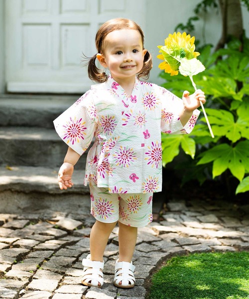 キャビットちゃん 花火柄甚平スーツ