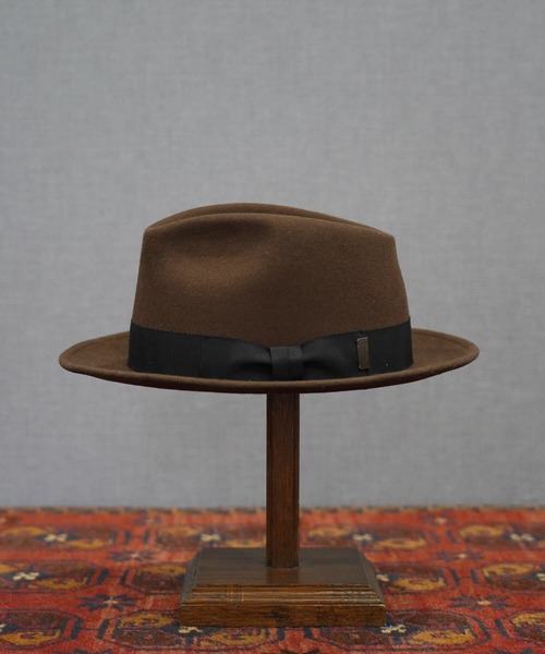 ミスターファットマン　ハット　ブラウン　L　ウール100 MRFATMAN（ミスターファットマン）の「LEADBOY WOOL（ハット）」 - WEAR