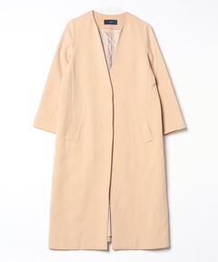 ELIN(エリン)】別注LADY NO COLLAR TRENCH COAT（ノーカラー