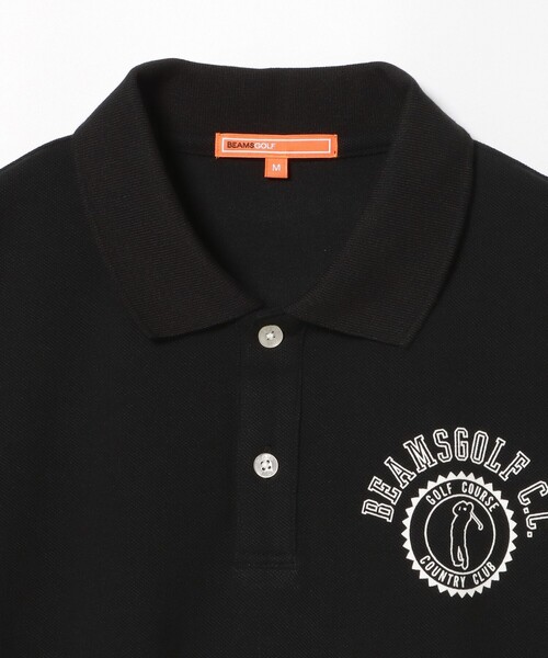 BEAMSGOLF ゴルフポロシャツ XL ブラック BEAMS GOLF（ビームス ゴルフ）〈WOMEN〉 ORANGE LABEL / 襟ロゴ