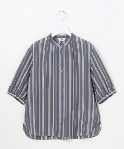 J.PRESS(ジェイプレス)の「【洗える】ランダムストライプ ブラウス(シャツ/ブラウス・レディース・ベージュ系1/ネイビー系1/サックスブルー系1・9/11)」の11枚目の写真