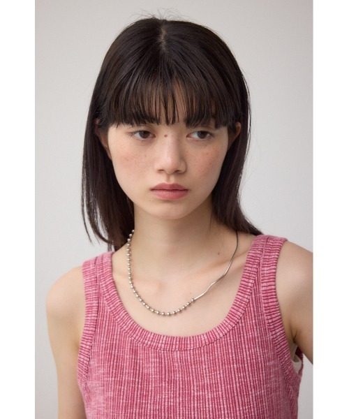 AZUL by moussy（アズールバイマウジー）の「2WAYリブタンクトップ（タンクトップ・レディース・レッド/アイボリー/ブラック/グレー・FREE）」の16枚目の写真