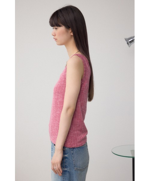 AZUL by moussy（アズールバイマウジー）の「2WAYリブタンクトップ（タンクトップ・レディース・レッド/アイボリー/ブラック/グレー・FREE）」の12枚目の写真