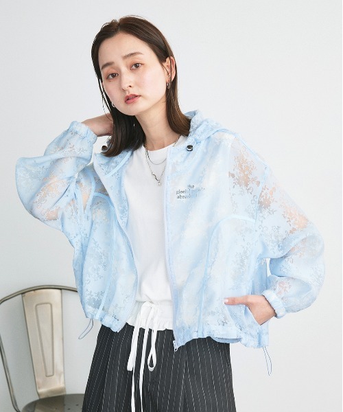 ad thie(アドティエ)の「シアーレース ショートブルゾン(ブルゾン・レディース・オフホワイト/ライトブルー/アイボリー・FREE)」の19枚目の写真