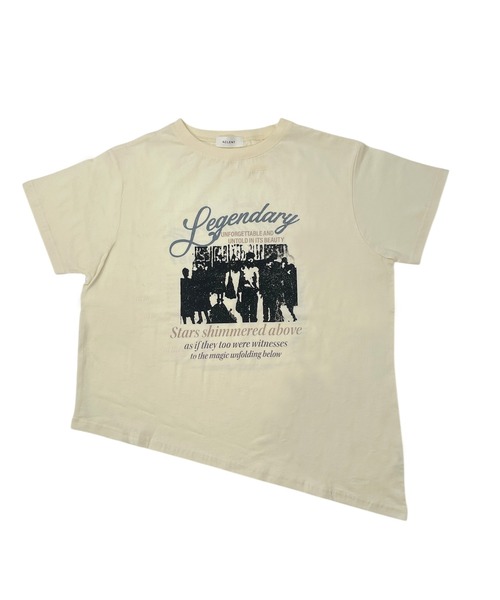 2WAY アシンメトリーヴィンテージTシャツ 2WAYアシンメトリーヴィンテージTシャツ（Tシャツ/カットソー