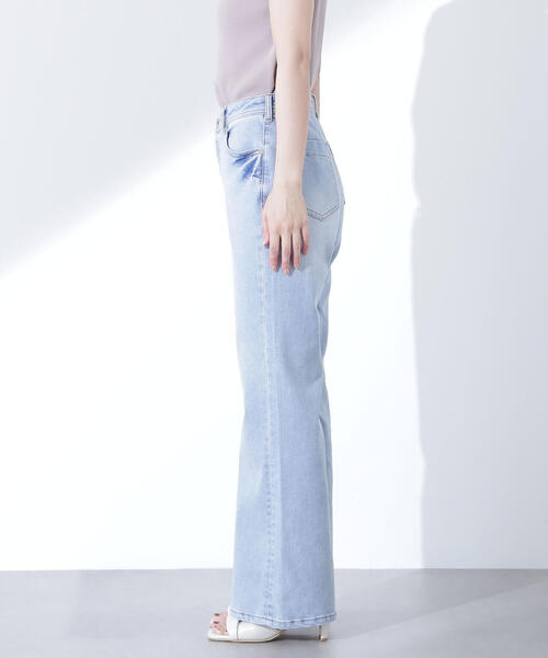 NATURAL BEAUTY BASIC（ナチュラルビューティーベーシック）の「◇デニムフレアパンツ（デニムパンツ・レディース・ブルー系その他2/ネイビー・SMALL/MEDIUM/P/S）」の10枚目の写真