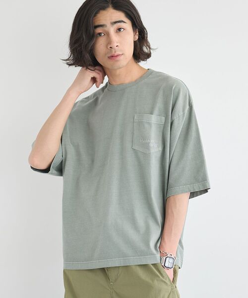 1点物⭕️お安く!◎Custom Vintage fabric◎AR 9.6 セール】ヴィンテージ加工ポケットTEE（Tシャツ/カットソー）｜CRAFT