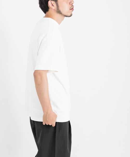 EKAL(エカル)の「『UR TECH ひやサラクール』 ロゴプリントポケットTシャツ(Tシャツ/カットソー・メンズ・ホワイト/グレー・MEDIUM/LARGE)」の3枚目の写真