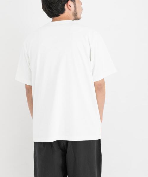 EKAL(エカル)の「『UR TECH ひやサラクール』 ロゴプリントポケットTシャツ(Tシャツ/カットソー・メンズ・ホワイト/グレー・MEDIUM/LARGE)」の4枚目の写真