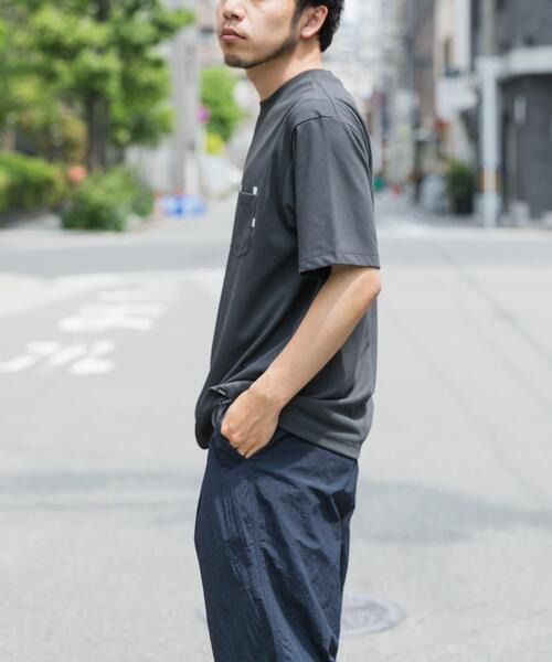 EKAL(エカル)の「『UR TECH ひやサラクール』 ロゴプリントポケットTシャツ(Tシャツ/カットソー・メンズ・ホワイト/グレー・MEDIUM/LARGE)」の15枚目の写真