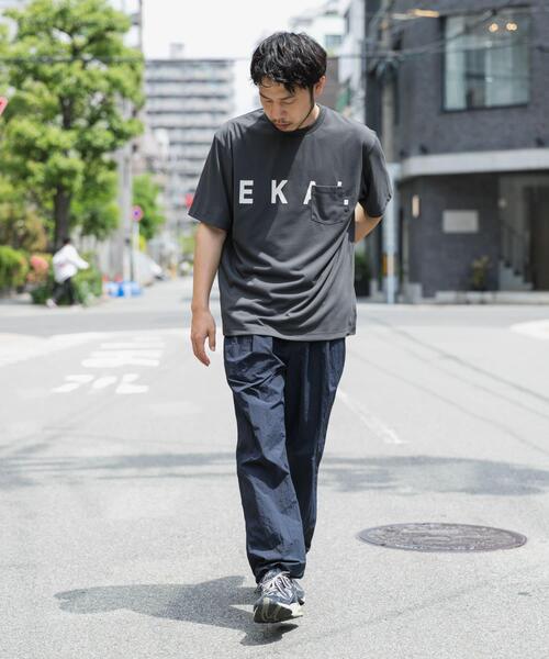 EKAL(エカル)の「『UR TECH ひやサラクール』 ロゴプリントポケットTシャツ(Tシャツ/カットソー・メンズ・ホワイト/グレー・MEDIUM/LARGE)」の17枚目の写真