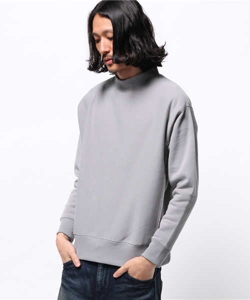 CIAOPANIC（チャオパニック）の「【Ciaopanic】　リブハイネックスウェット（Tシャツ/カットソー・メンズ・カーキ/グレー/ベージュ/ブラック・MEDIUM/LARGE）」の3枚目の写真