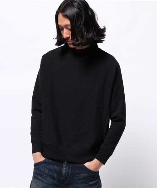 CIAOPANIC（チャオパニック）の「【Ciaopanic】　リブハイネックスウェット（Tシャツ/カットソー・メンズ・カーキ/グレー/ベージュ/ブラック・MEDIUM/LARGE）」の2枚目の写真