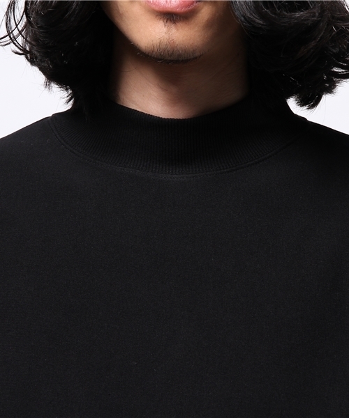 CIAOPANIC（チャオパニック）の「【Ciaopanic】　リブハイネックスウェット（Tシャツ/カットソー・メンズ・カーキ/グレー/ベージュ/ブラック・MEDIUM/LARGE）」の7枚目の写真