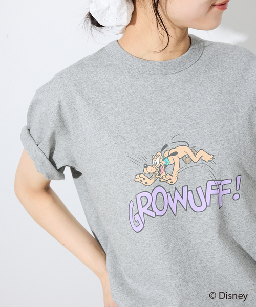 Champion(チャンピオン)の「Champion/チャンピオン SLOBE別注 /Mickey/ Tシャツ(Tシャツ/カットソー・レディース・ホワイト/ホワイト系その他/ブラック/グレー/ブルー・FREE)」の4枚目の写真