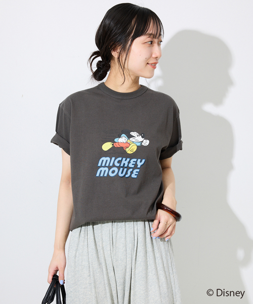 tシャツ Champion/チャンピオン SLOBE別注 /Mickey/ Tシャツ レディース Champion/チャンピオン SLOBE別注 /Mickey/ Tシャツ｜フォー