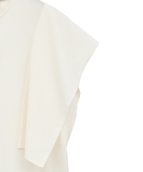 CLANE（クラネ）の「【CLANE/クラネ】SQUARE SLEEVE BLOUSE/スクエアスリーブブラウス（シャツ/ブラウス・レディース・ホワイト/ブルー/ブラック・1）」の6枚目の写真