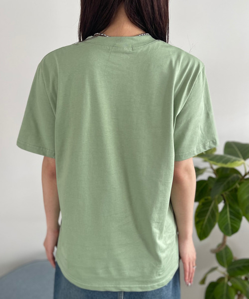 Good Riddance(グッドリダンス)の「【Good Riddance】シルクスクリーン カレッジロゴ Tシャツ(Tシャツ/カットソー・レディース・ホワイト/グリーン/ネイビー・FREE)」の9枚目の写真