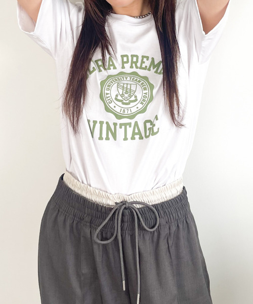 Good Riddance（グッドリダンス）の「【Good Riddance】シルクスクリーン カレッジロゴ Tシャツ（Tシャツ/カットソー・レディース・ホワイト/グリーン/ネイビー・FREE）」の19枚目の写真