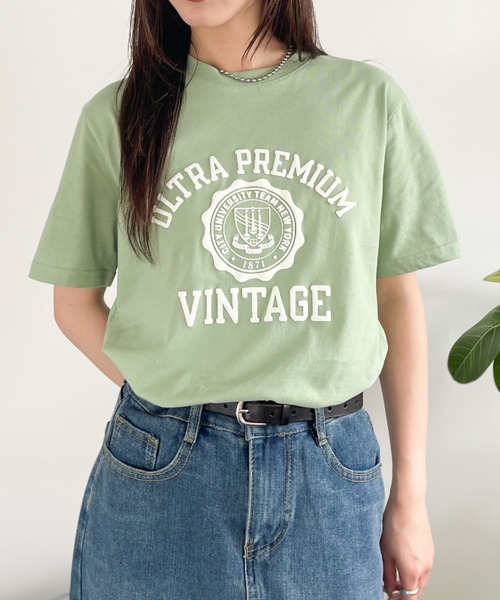 Good Riddance（グッドリダンス）の「【Good Riddance】シルクスクリーン カレッジロゴ Tシャツ（Tシャツ/カットソー・レディース・ホワイト/グリーン/ネイビー・FREE）」の20枚目の写真