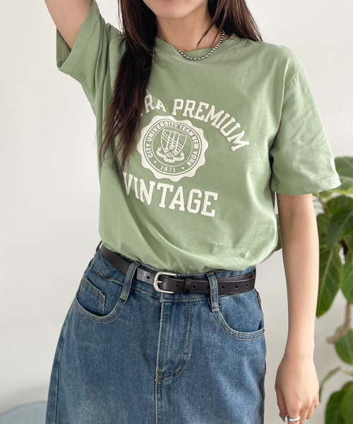 Good Riddance(グッドリダンス)の「【Good Riddance】シルクスクリーン カレッジロゴ Tシャツ(Tシャツ/カットソー・レディース・ホワイト/グリーン/ネイビー・FREE)」の22枚目の写真