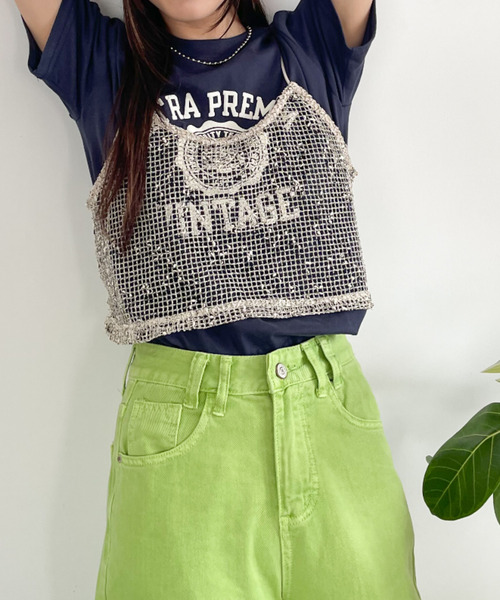 Good Riddance（グッドリダンス）の「【Good Riddance】シルクスクリーン カレッジロゴ Tシャツ（Tシャツ/カットソー・レディース・ホワイト/グリーン/ネイビー・FREE）」の11枚目の写真