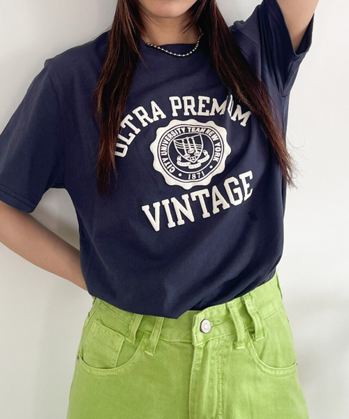 Good Riddance(グッドリダンス)の「【Good Riddance】シルクスクリーン カレッジロゴ Tシャツ(Tシャツ/カットソー・レディース・ホワイト/グリーン/ネイビー・FREE)」の10枚目の写真
