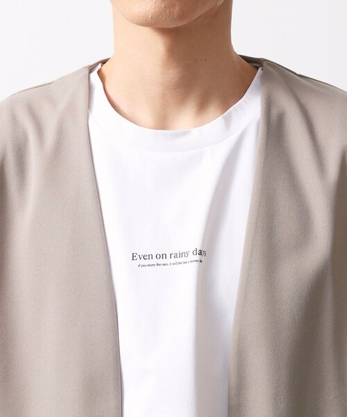 THE SHOP TK (ザ ショップ ティーケー )の「五分袖カーディガン+半袖Tシャツセットアイテム 洗濯機OK(カーディガン/ボレロ・メンズ・ブラック/ライトブルー/ライトベージュ/グリーン系/ボルドー・04/03/02)」の15枚目の写真