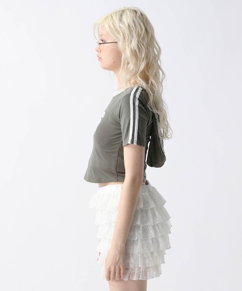 FOREVER 21(フォーエバー トゥエンティーワン)の「【2025SS】フーディコンパクトTシャツ(Tシャツ/カットソー・レディース・グレー/ブルー/ピンク・FREE)」の20枚目の写真